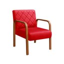 Ver imagem 2 de Poltrona Cadeira Decorativa Sala, Recepção Lara Vermelho