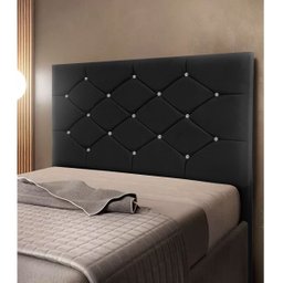 Cabeceira de Cama Box Queen Estofada Kasi New Preto - 2