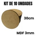 Ver imagem 3 de 10 Placa Redonda 30 cm MDF 3mm Cru