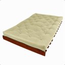 Ver imagem 3 de Sofá Cama Casal Futon Tokio D33 Madeira Maciça Cor Imbuia - Bege Claro