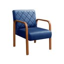 Ver imagem 2 de Poltrona Cadeira Decorativa Sala, Recepção Lara Azul Marinho