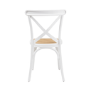 Ver imagem 5 de Kit 4 Cadeiras Paris com Assento Rattan para Sala de Jantar Área Gourmet Branco