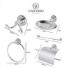 Kit Acessórios Banheiro Inox:lavabo + 2 Porta Shampoo Reto - 9