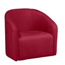 Ver imagem 2 de Kit 2 Poltrona Decorativa Recepção Sala de Estar Lara Veludo Cor:vermelho