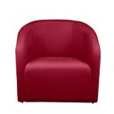 Ver imagem 5 de Kit 2 Poltrona Decorativa Recepção Sala de Estar Lara Veludo Cor:vermelho