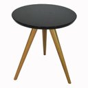 Ver imagem 2 de Mesinha Lateral Tripe Decorativa Lc Media Preto