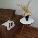 Ver imagem 1 de Mesinha Lateral Tripe Decorativa Lc Media Branco