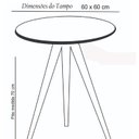 Ver imagem 3 de Mesinha Lateral Tripe Decorativa Lc Alta Branco