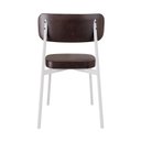 Ver imagem 2 de Cadeira Alloa Fixa com 4 Pés 50 x 44,7 x 83,8 cm com 1 Unidade Marrom/Café