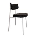Ver imagem 6 de Cadeira Alloa Fixa com 4 Pés 50 x 44,7 x 83,8 cm com 1 Unidade Preto