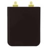 Assento Sanitário Poliester Soft Close Square Preto para Vaso Incepa com Ferragem Dourada - 1