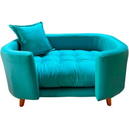 Sofá Caminha Pet Luxo em Sued Premium:tiffany - 1