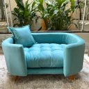 Ver imagem 2 de Sofá Caminha Pet Luxo em Sued Premium:tiffany