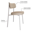 Ver imagem 5 de Cadeira Alloa Fixa com 4 Pés 50 X 44,7 X 83,8 Cm com 2 Unidade