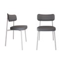 Ver imagem 1 de Cadeira Alloa Fixa com 4 Pés 50 X 44,7 X 83,8 Cm com 2 Unidade