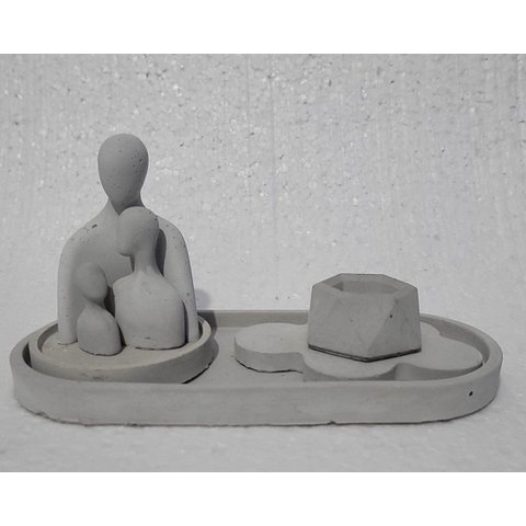 Conjunto Decorativo Centro de Mesa Family Maleoga