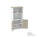 Ver imagem 6 de Armário Misto para Escritório 2 Portas com Prateleiras Linha PE40 AM1600PE40 Branco/Castanheira Marr