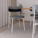 Ver imagem 3 de Cadeira Alloa Fixa com 4 Pés 50 X 44,7 X 83,8 Cm com 2 Unidade