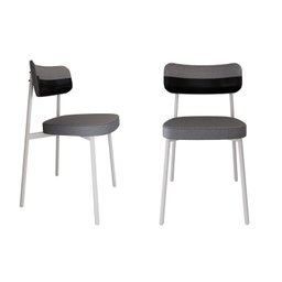 Cadeira Alloa Fixa com 4 Pés 50 X 44,7 X 83,8 Cm com 2 Unidade - 1