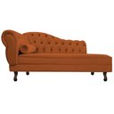 Ver imagem 7 de Kit Diva Recamier Juliana 160cm Lado Direito e 01 Poltrona Classic Suede Terracota - Amarena Móveis