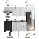Ver imagem 4 de Cozinha Americana Modulada 4 Peças sem Tampo 280cm Unna Poliman Móveis