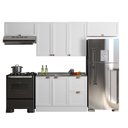 Ver imagem 5 de Cozinha Americana Modulada 4 Peças sem Tampo 280cm Unna Poliman Móveis