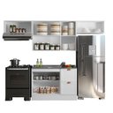 Ver imagem 6 de Cozinha Americana Modulada 4 Peças sem Tampo 280cm Unna Poliman Móveis