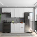 Ver imagem 1 de Cozinha Americana Modulada 4 Peças sem Tampo 280cm Unna Poliman Móveis