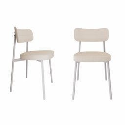 Cadeira Alloa Fixa com 4 Pés 50 X 44,7 X 83,8 Cm com 2 Unidade - 1