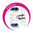 Ver imagem 2 de Sapateira Dobrável Preta Organizador de Armário para Calçados Tenis Sapato