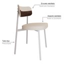 Ver imagem 5 de Cadeira Alloa Fixa com 4 Pés 50 X 44,7 X 83,8 Cm com 2 Unidade