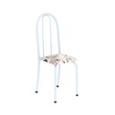 Ver imagem 4 de Conjunto de Mesa Tubular 140cm x 75cm Tampo em Vidro com 6 Cadeiras Iris B Bege/Branco
