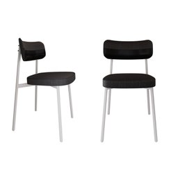 Cadeira Alloa Fixa com 4 Pés 50 X 44,7 X 83,8 Cm com 2 Unidade - 1