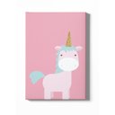 Ver imagem 1 de Quadro Decorativo Infantil - Pônei Encantado com Fundo Rosa