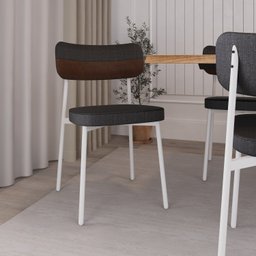 Cadeira Alloa Fixa com 4 Pés 50 X 44,7 X 83,8 Cm com 2 Unidade - 3