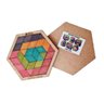 Brinquedo educativo Quebra Cabeça MOSAICO LOSANGO - 1