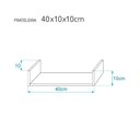 Ver imagem 7 de Kit 4 Prateleiras U 40 X 10cm Branca Suporte Invisível