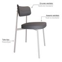 Ver imagem 5 de Cadeira Alloa Fixa com 4 Pés 50 X 44,7 X 83,8 Cm com 4 Unidade