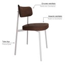 Ver imagem 5 de Cadeira Alloa Fixa com 4 Pés 50 X 44,7 X 83,8 Cm com 4 Unidade