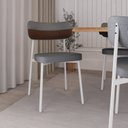 Ver imagem 3 de Cadeira Alloa Fixa com 4 Pés 50 X 44,7 X 83,8 Cm com 4 Unidade
