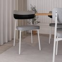 Ver imagem 3 de Cadeira Alloa Fixa com 4 Pés 50 X 44,7 X 83,8 Cm com 4 Unidade
