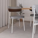 Ver imagem 3 de Cadeira Alloa Fixa com 4 Pés 50 X 44,7 X 83,8 Cm com 4 Unidade