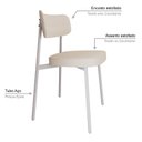 Ver imagem 5 de Cadeira Alloa Fixa com 4 Pés 50 X 44,7 X 83,8 Cm com 4 Unidades