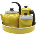 Ver imagem 1 de Conjunto Café 4 Peças Amarelo