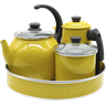 Conjunto Café 4 Peças Amarelo - 1