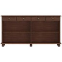 Ver imagem 3 de Aparador Buffet para Sala de Jantar 4 Portas 4 Gavetas Rústico Lazuli F06 Café - Lyam Decor