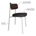 Ver imagem 5 de Cadeira Alloa Fixa com 4 Pés 50 X 44,7 X 83,8 Cm com 4 Unidade