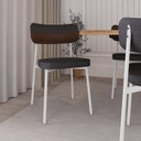 Ver imagem 3 de Cadeira Alloa Fixa com 4 Pés 50 X 44,7 X 83,8 Cm com 4 Unidade