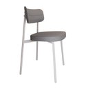 Ver imagem 6 de Cadeira Alloa Fixa com 4 Pés 50 x 44,7 x 83,8 cm com 1 Unidade Cinza