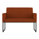 Ver imagem 3 de Kit Sofá 2 Lugares + 2 Poltronas para Recepção Sala Balaqui Cor:terracota
